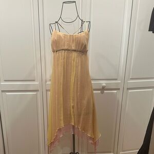 Laundry By Shelli Segal yellow and pink  Dress